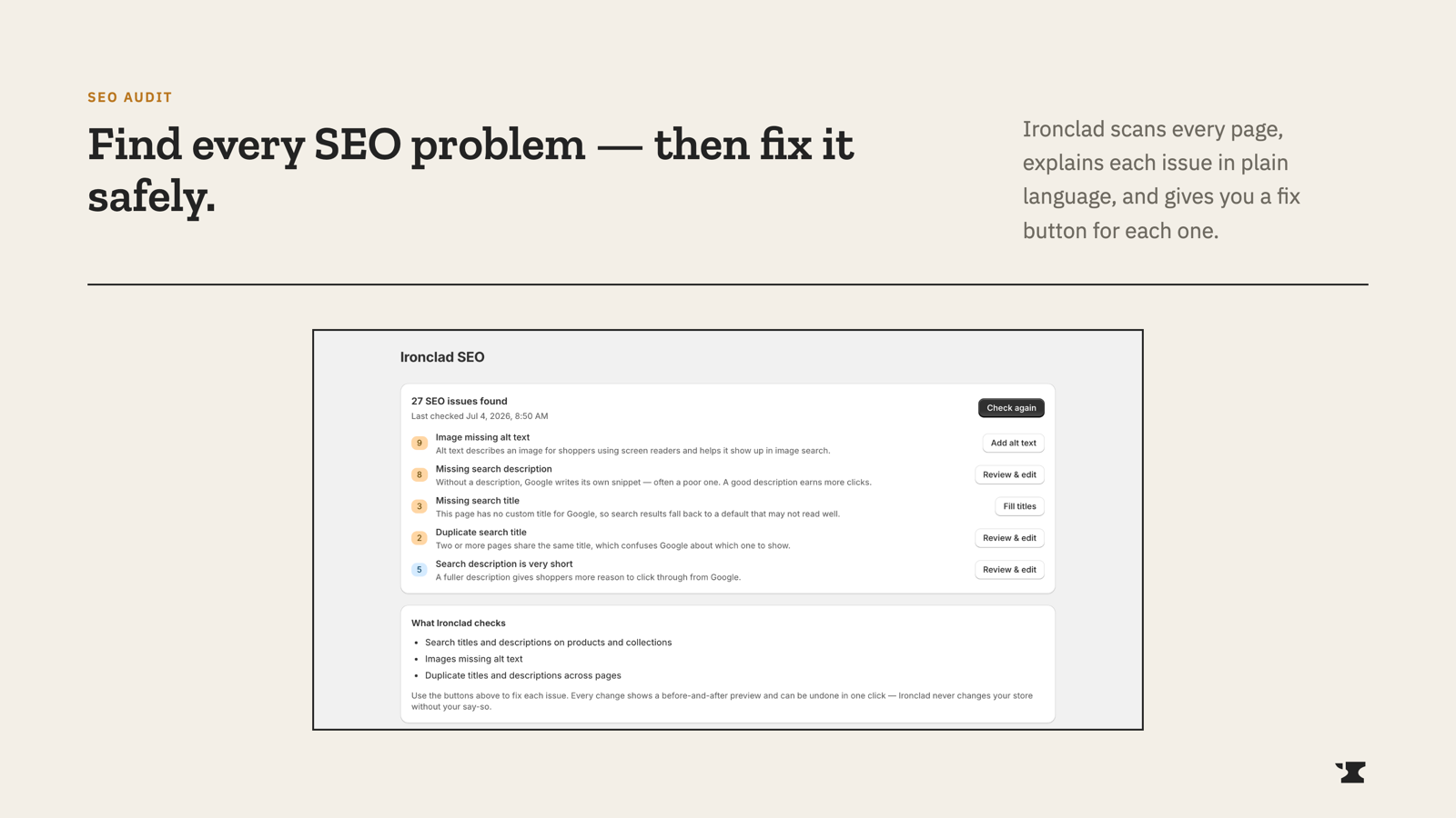 Ironclad SEO screenshot 1 of 3
